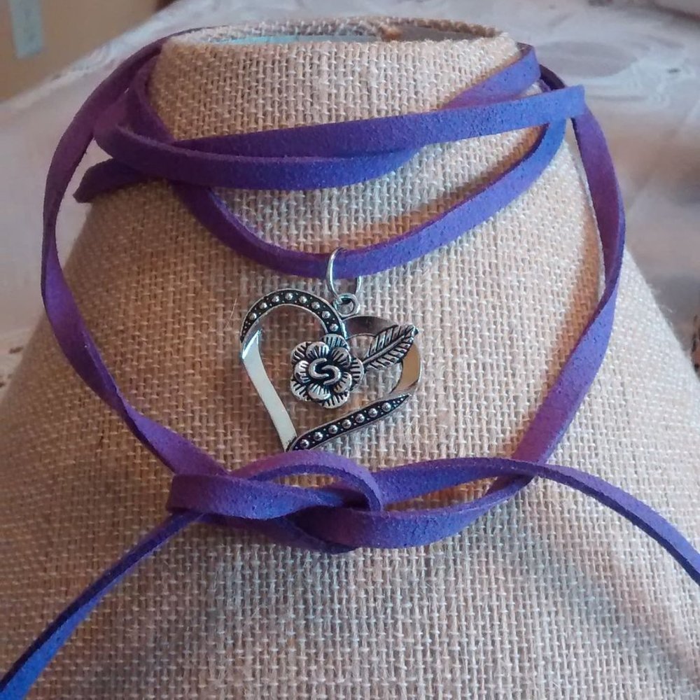 Purple Heart Necklace